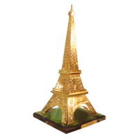 Gold Plated Crystal Eiffel Tower Paris Small